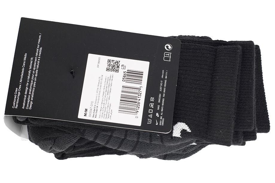Nike Șosete U EVRY Max Cush Crew 3P SX5547 010 Nike Șosete U EVRY Max Cush Crew 3P SX5547 010