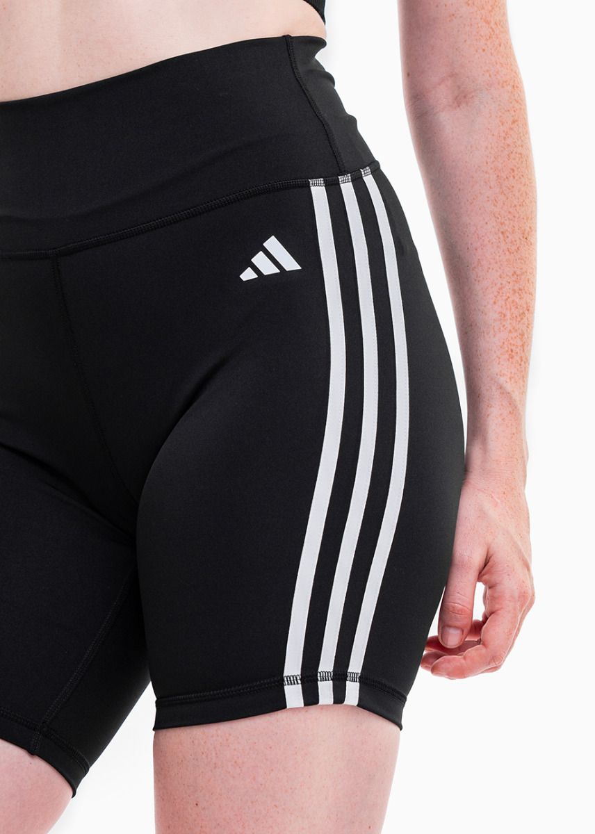 adidas Pantaloni scurți pentru femei Training Essentials 3-Stripes High-Waisted HK9964