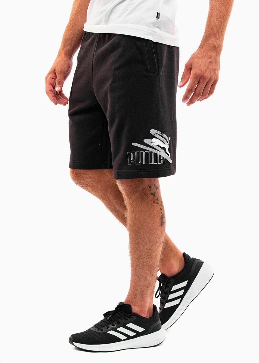 PUMA Șorturi termoactive pentru bărbați ESS+ LOGO LAB Graphic Shorts 10 678989 01