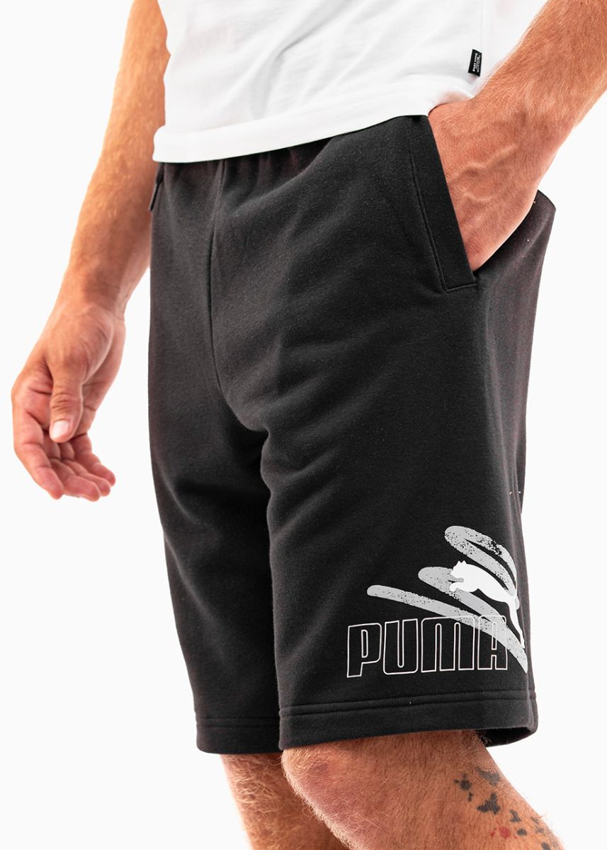 PUMA Șorturi termoactive pentru bărbați ESS+ LOGO LAB Graphic Shorts 10 678989 01