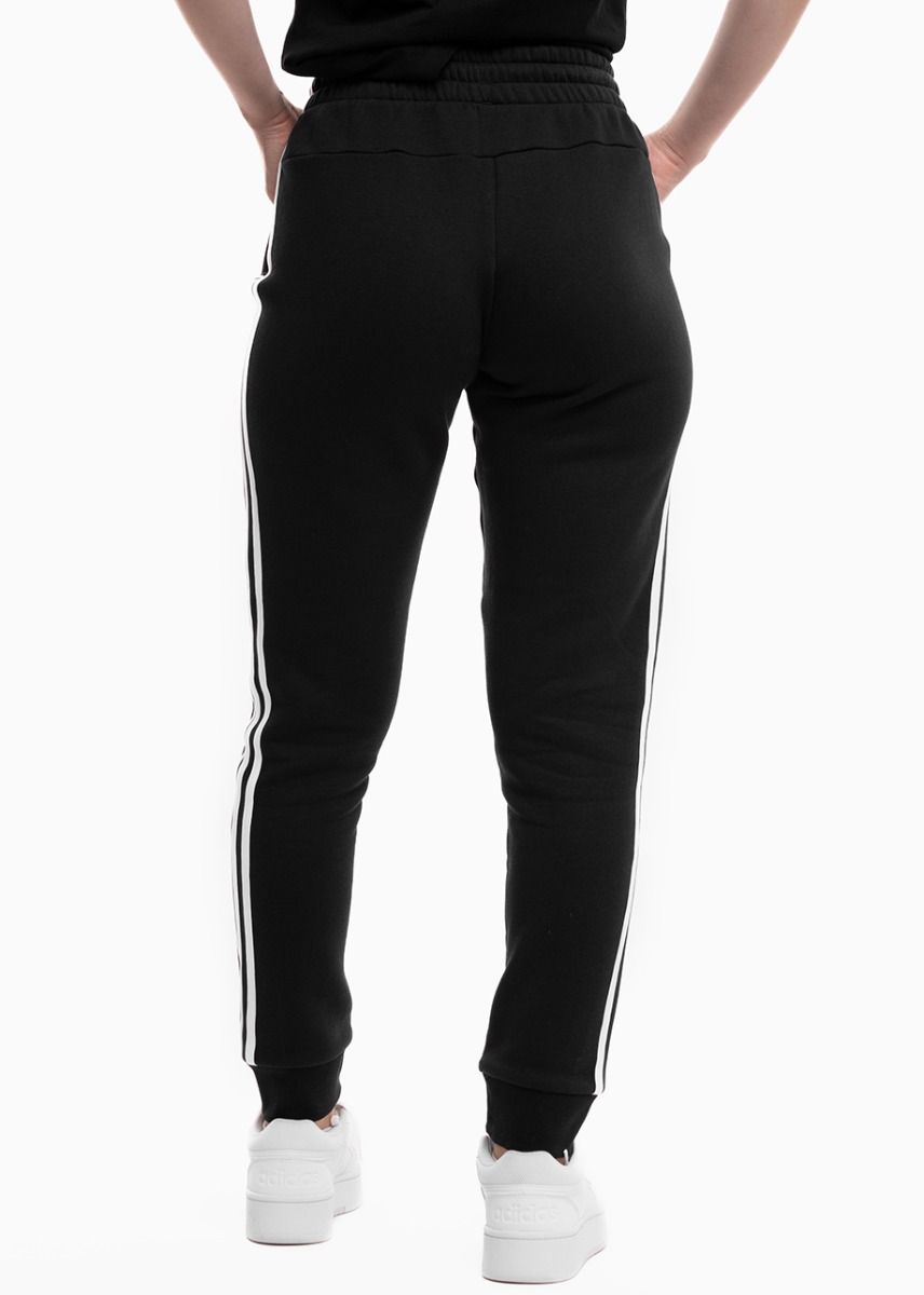 adidas Pantaloni pentru femei Essentials 3-Stripes Fleece Cuffed HZ5753