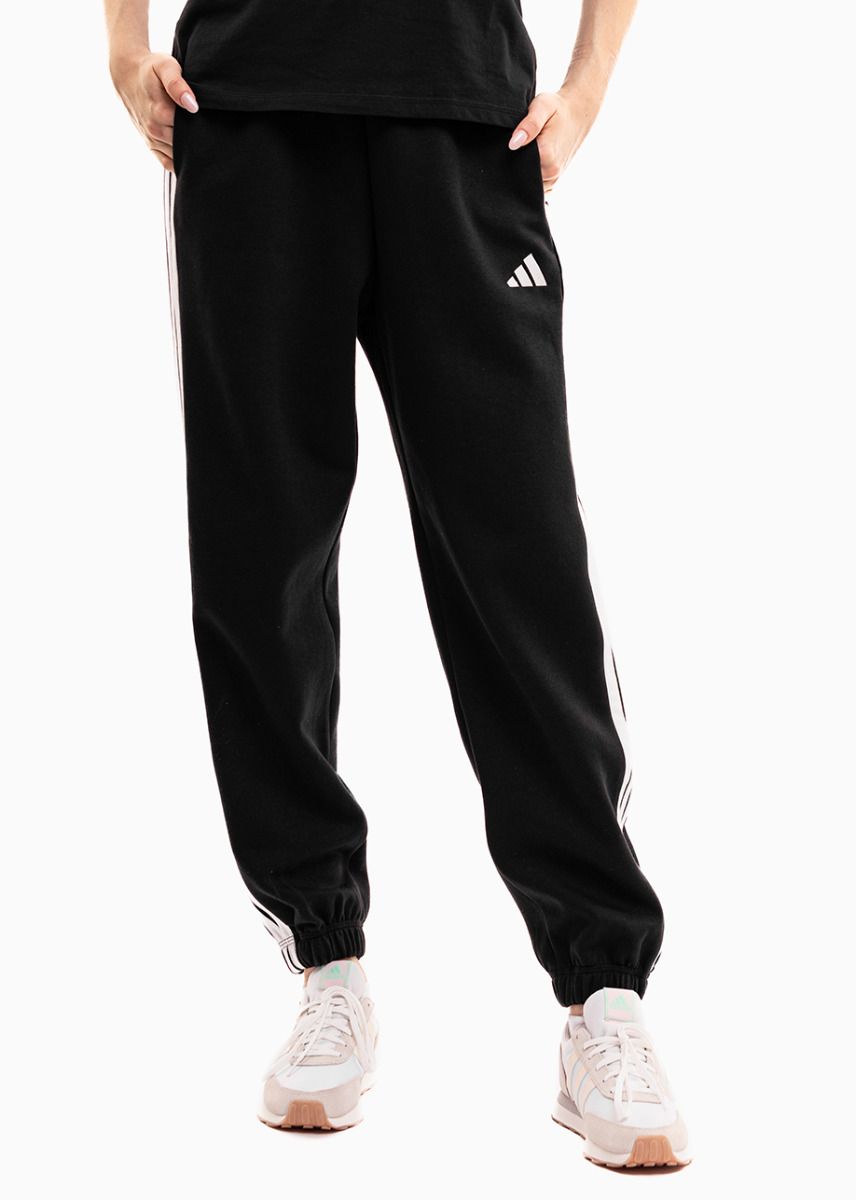 adidas Pantaloni pentru femei Essentials 3-Stripes Fleece Loose-Fit JE1276