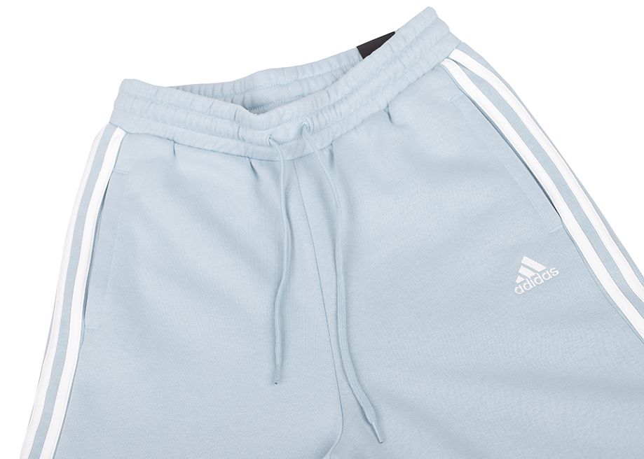 adidas Pantaloni pentru femei Essentials 3-Stripes Fleece Wide IR5384