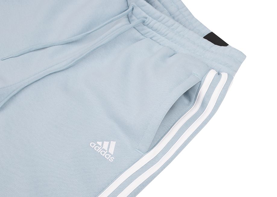 adidas Pantaloni pentru femei Essentials 3-Stripes Fleece Wide IR5384