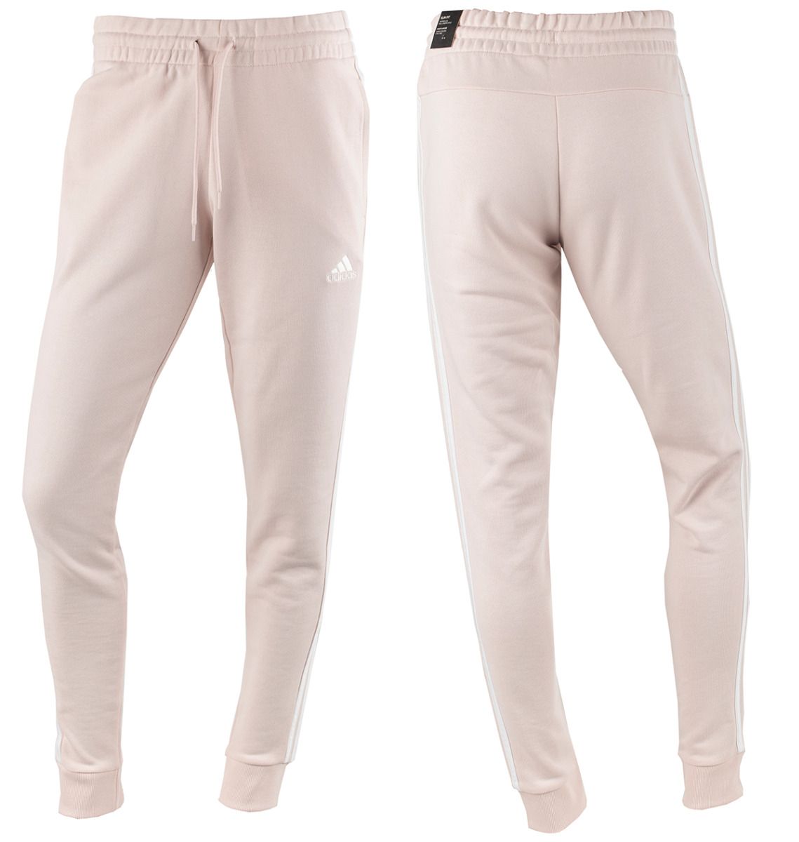 adidas Pantaloni pentru femei Essentials 3-Stripes French Terry Cuffed IC9924