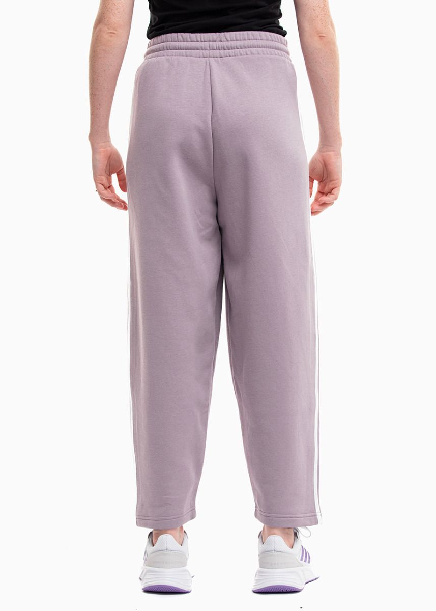 adidas Pantaloni pentru femei Essentials 3-Stripes Open Hem Fleece IR5387