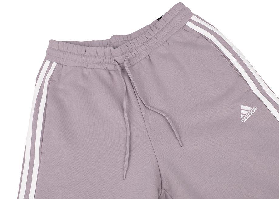 adidas Pantaloni pentru femei Essentials 3-Stripes Open Hem Fleece IR5387