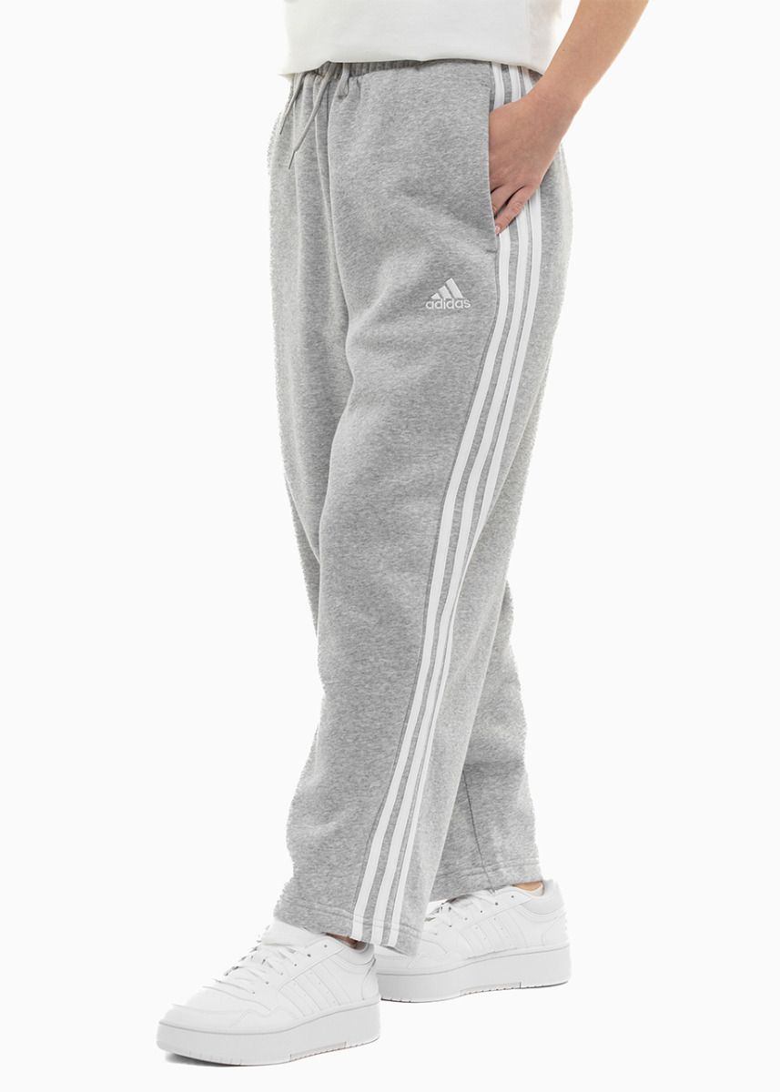 adidas Pantaloni pentru femei Essentials 3-Stripes Open Hem Fleece IM0247