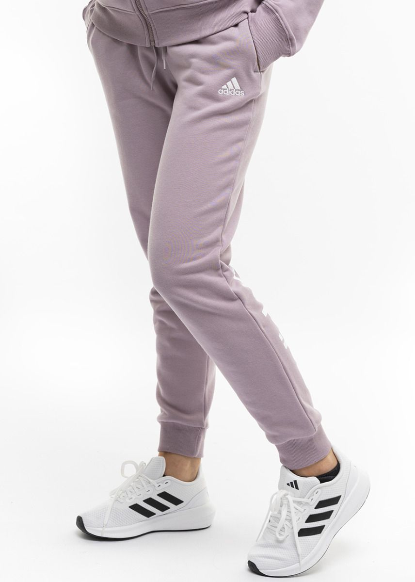 adidas Pantaloni pentru femei Essentials Linear French Terry Cuffed IS2105
