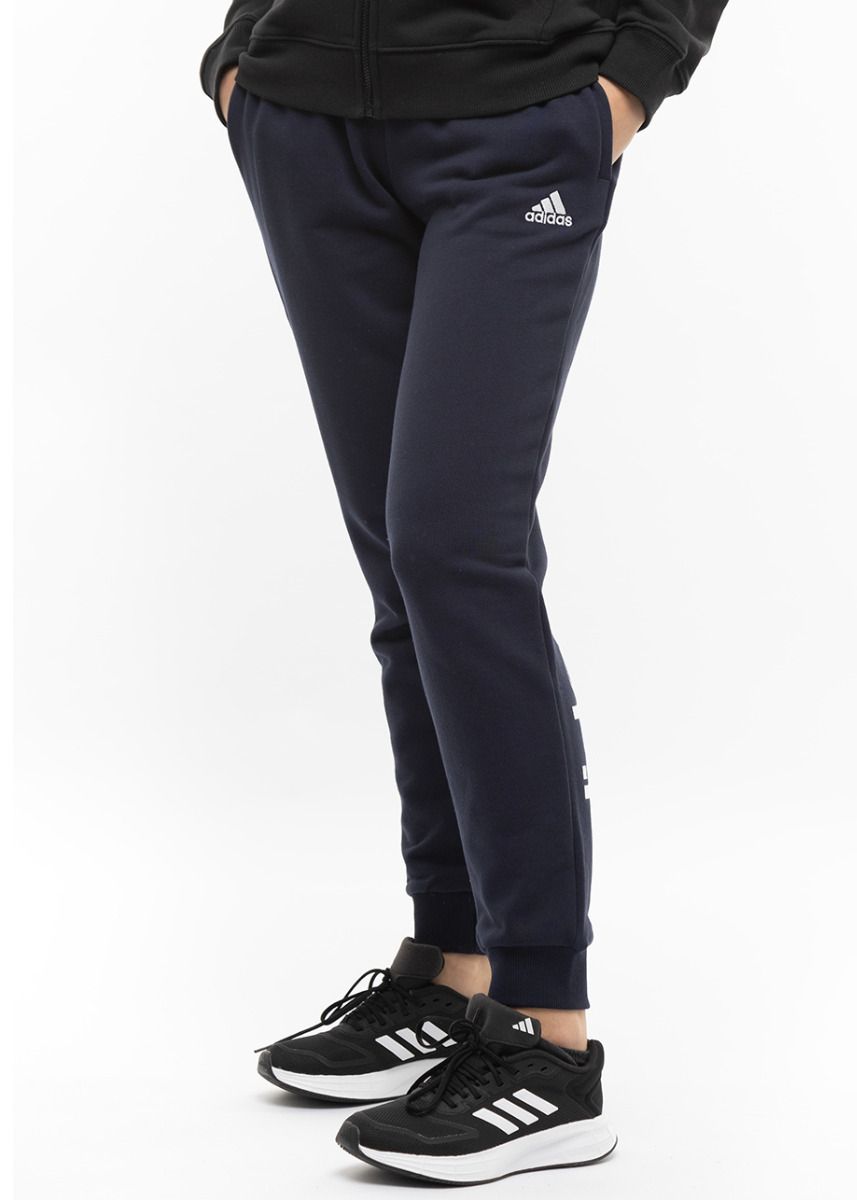 adidas Pantaloni pentru femei Essentials Linear French Terry Cuffed IC6869