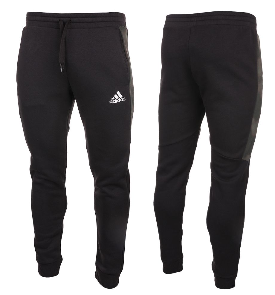 adidas bărbați pantaloni Essentials Camo Print Fleece Pants HL6929
