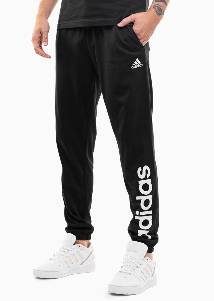 adidas Pantaloni bărbați Essentials Single Jersey Tapered Elasticized Cuff Logo IC0055