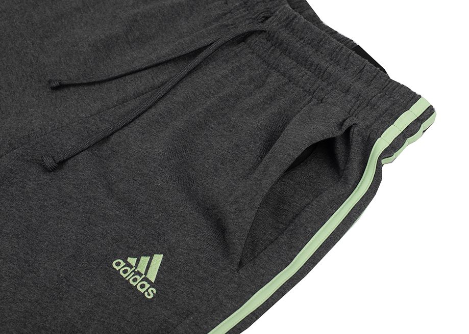 adidas Pantaloni bărbați Essentials Single Jersey Tapered Open Hem 3-Stripes IS1367