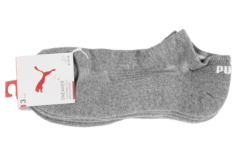 Puma Șosete no-show pentru bărbați trei perechi 907942 03