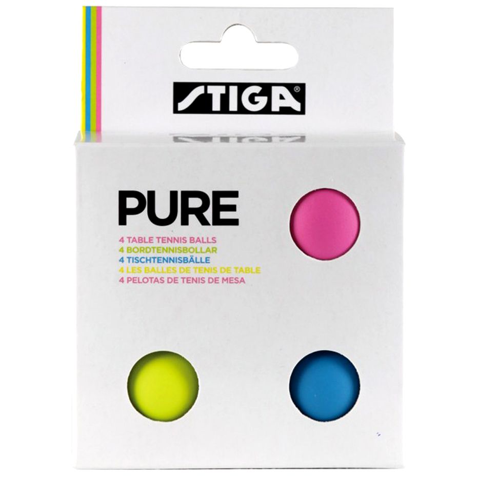 Stiga Mingi de tenis de masă Pure color 4p