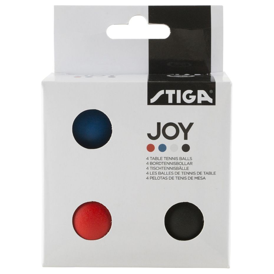Stiga Set de mingi de tenis de masă Joy 4pcs Mix