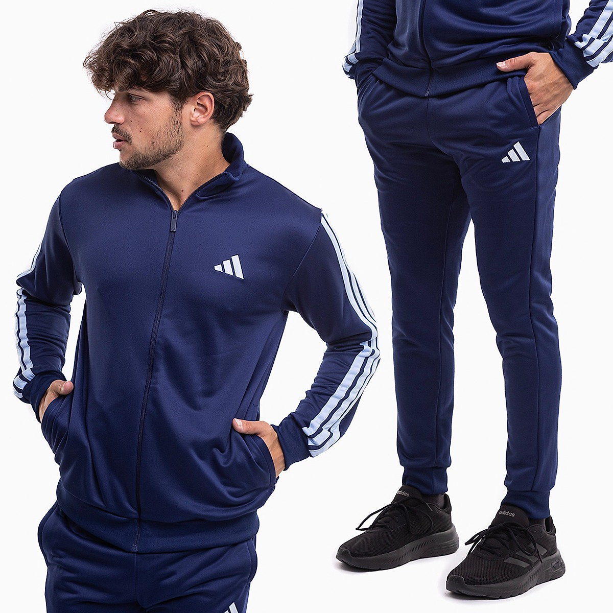 adidas Trening pentru bărbați Sportswear Basic 3-Stripes French Terry JI8873