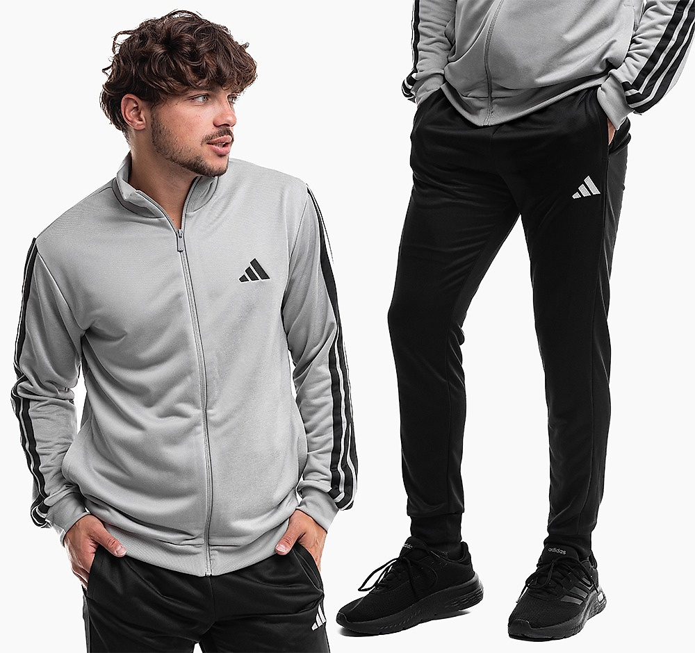 adidas Trening pentru bărbați Sportswear Basic 3-Stripes French Terry Tracksuit JI8876