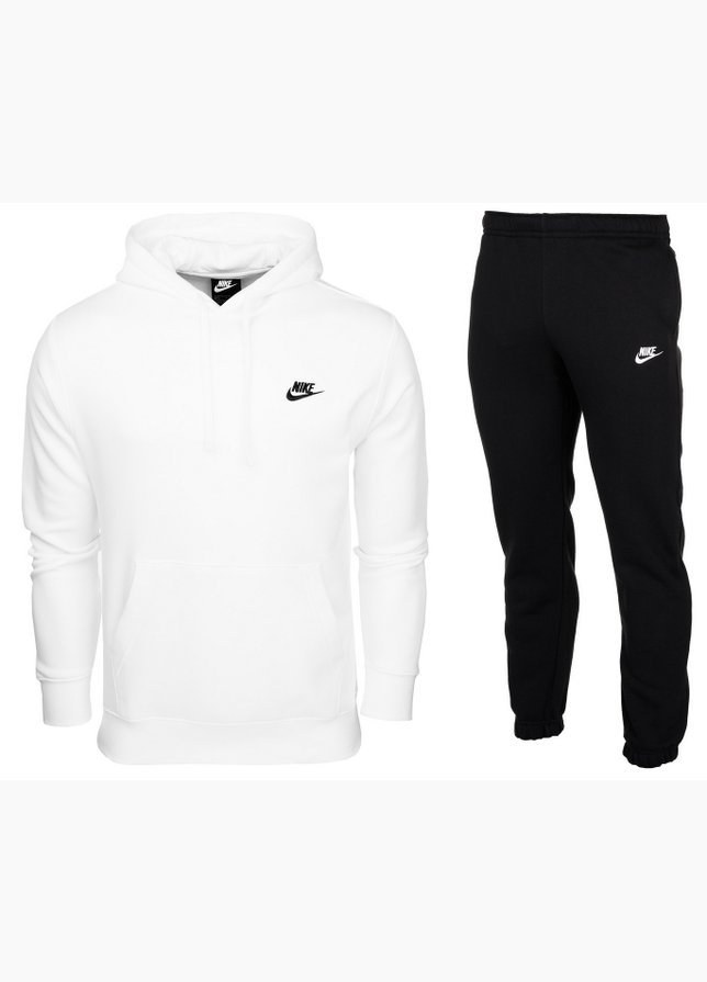 Nike Trening pentru bărbați Hoodie Club Fleece BV2654 100/BV2737 010 Nike Trening pentru bărbați Hoodie Club Fleece BV2654 100/BV2737 010
