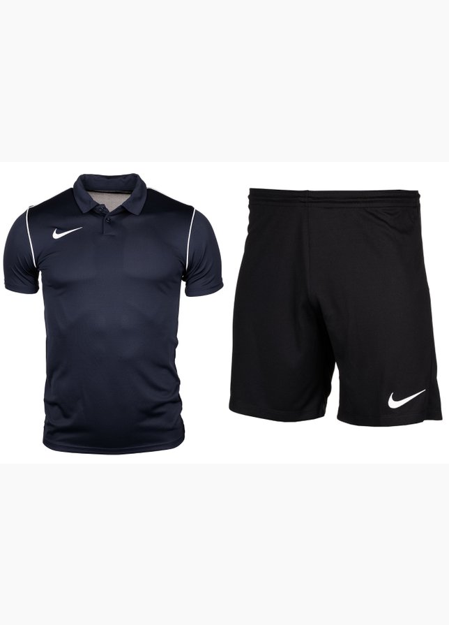 Nike set de sport pentru bărbați Tricou Pantaloni scurți M Dry Park 20 Polo BV6879 410/BV6855 010 Nike set de sport pentru bărbați Tricou Pantaloni scurți M Dry Park 20 Polo BV6879 410/BV6855 010