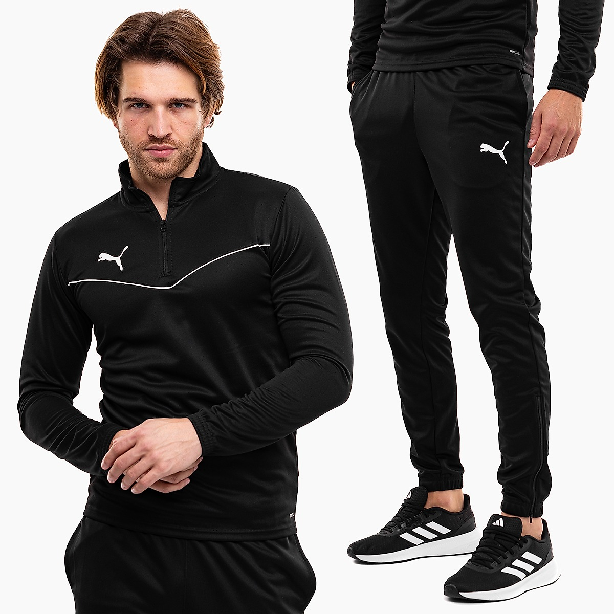 PUMA Trening pentru bărbați teamRISE 1/4 Zip Top 657394 03/657390 03