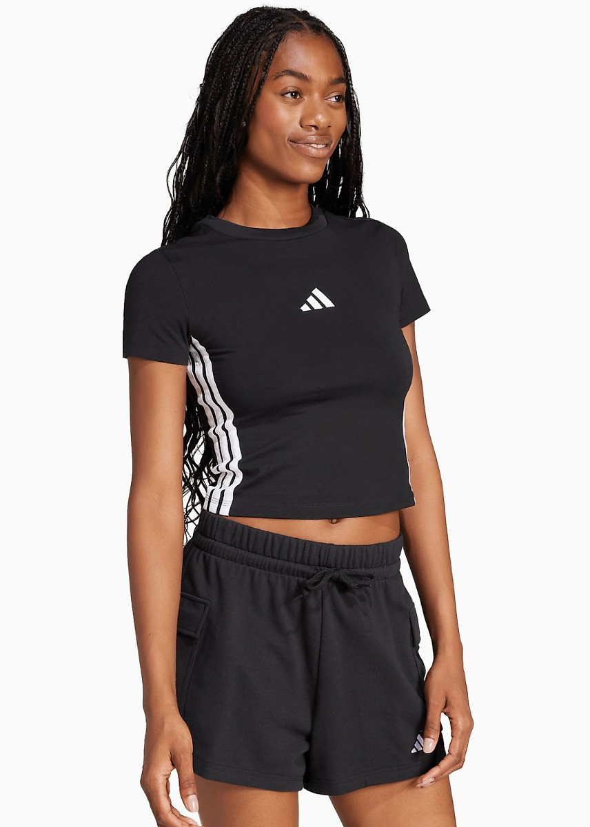 Tricou damă adidas Essentials 3-Stripes Slim Baby JC8325