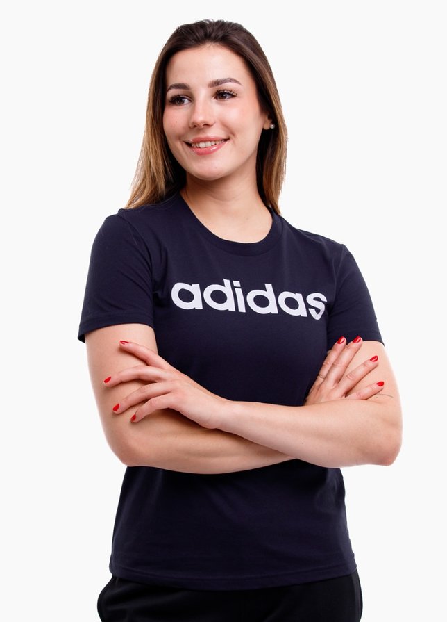 adidas tricou pentru femei Essentials Linear Slim Tee H07833 adidas tricou pentru femei Essentials Linear Slim Tee H07833