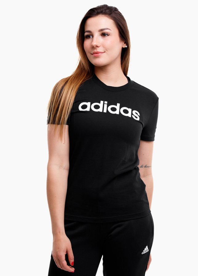 adidas tricou pentru femei Essentials Linear Slim Tee GL0769 adidas tricou pentru femei Essentials Linear Slim Tee GL0769