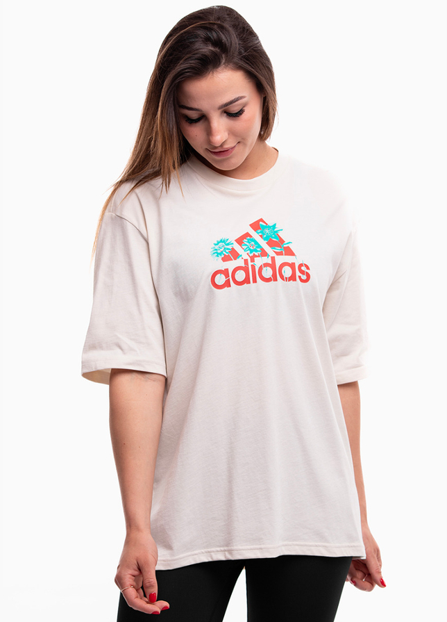 adidas Tricou pentru femei Flower Pack Badge of Sport IT1421 adidas Tricou pentru femei Flower Pack Badge of Sport IT1421