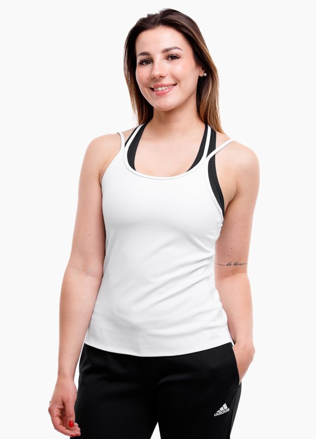 adidas Tricou pentru femei Studio Slim Strappy Back Tank Top HE3141 adidas Tricou pentru femei Studio Slim Strappy Back Tank Top HE3141