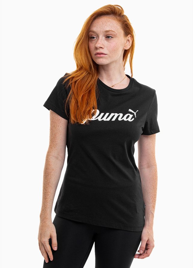 PUMA Tricou pentru femei ESS+Script 679315 01 PUMA Tricou pentru femei ESS+Script 679315 01