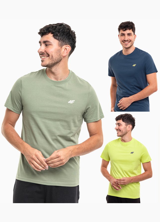 4F Tricou pentru bărbați M1896 3pack 4FWSS24TTSHM1896 90S 4F Tricou pentru bărbați M1896 3pack 4FWSS24TTSHM1896 90S
