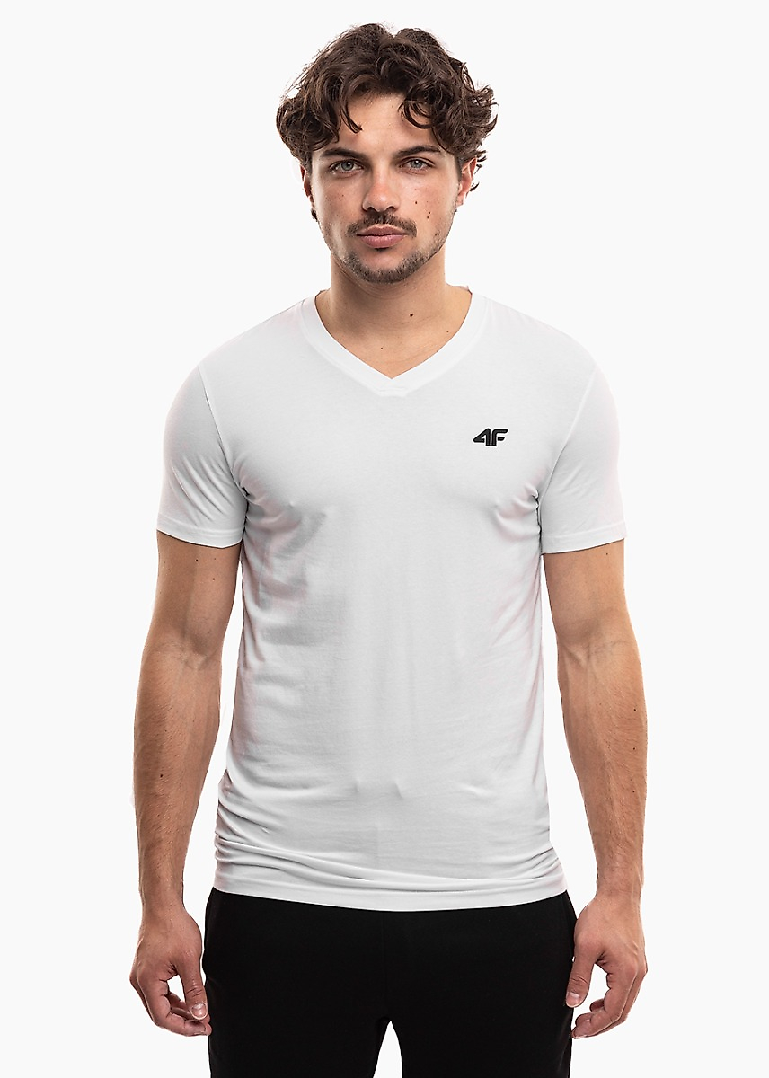 Tricou bărbătesc 4F M3339 alb 4FWMM00TTSHM3339 10S