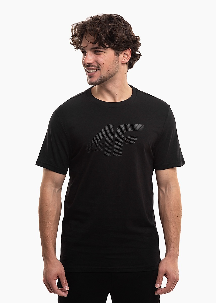 Tricou bărbătesc 4F M3342 negru intens 4FWMM00TTSHM3342 20S