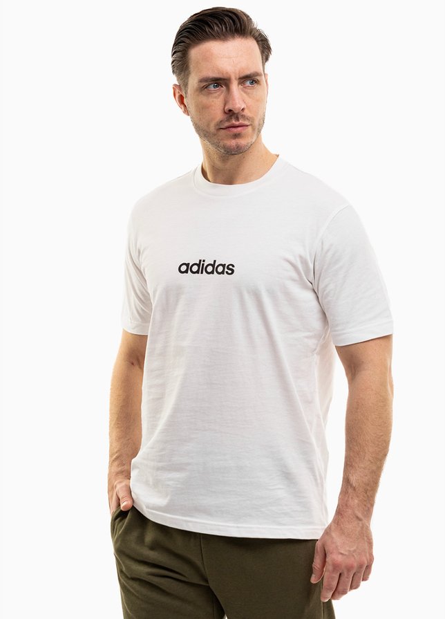 adidas Tricou pentru bărbați Essentials Linear Single JE9000 adidas Tricou pentru bărbați Essentials Linear Single JE9000