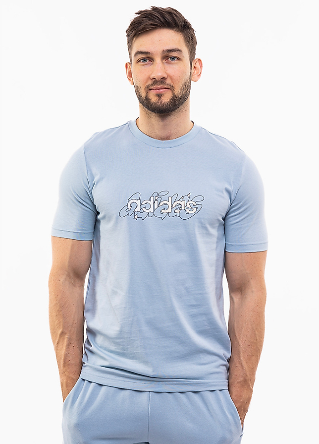 adidas Tricou pentru bărbați Illustrated Linear Graphic IS2867 adidas Tricou pentru bărbați Illustrated Linear Graphic IS2867