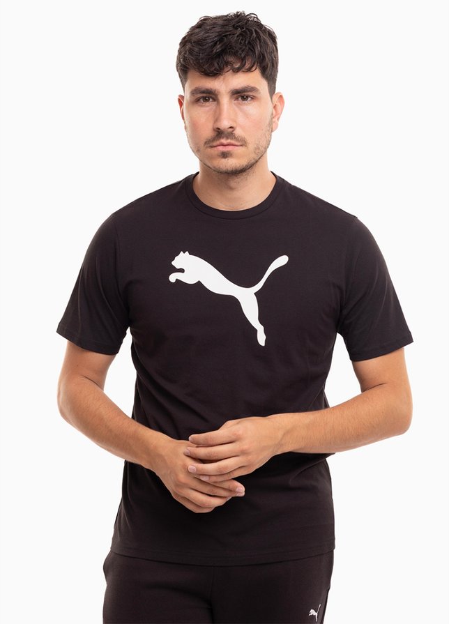 PUMA Tricou pentru bărbați Team Rise Logo Jersey Cotton 658705 03 PUMA Tricou pentru bărbați Team Rise Logo Jersey Cotton 658705 03