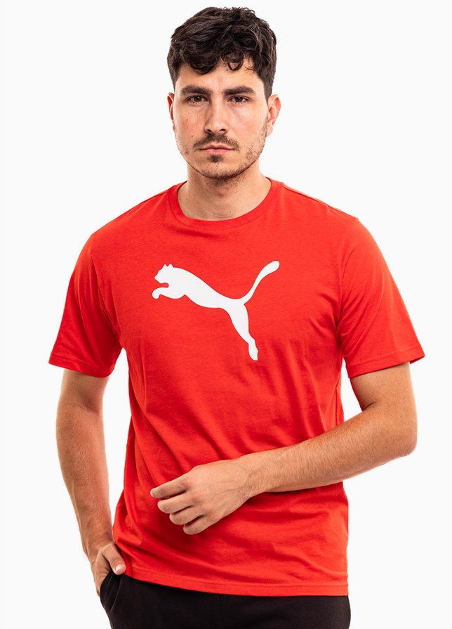 PUMA Tricou pentru bărbați Team Rise Logo Jersey Cotton 658705 01 PUMA Tricou pentru bărbați Team Rise Logo Jersey Cotton 658705 01