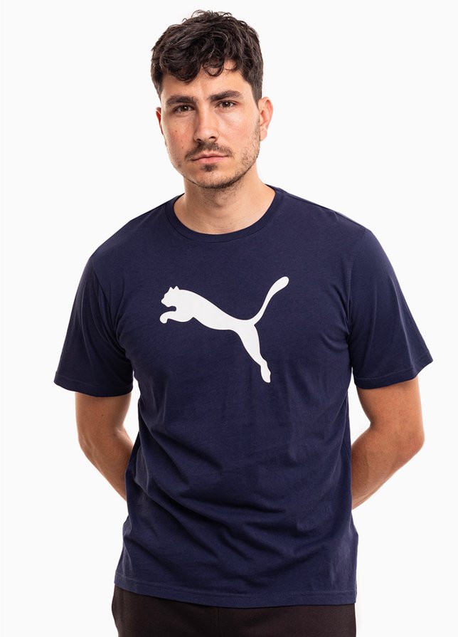 PUMA Tricou pentru bărbați Team Rise Logo Jersey Cotton 658705 06 PUMA Tricou pentru bărbați Team Rise Logo Jersey Cotton 658705 06