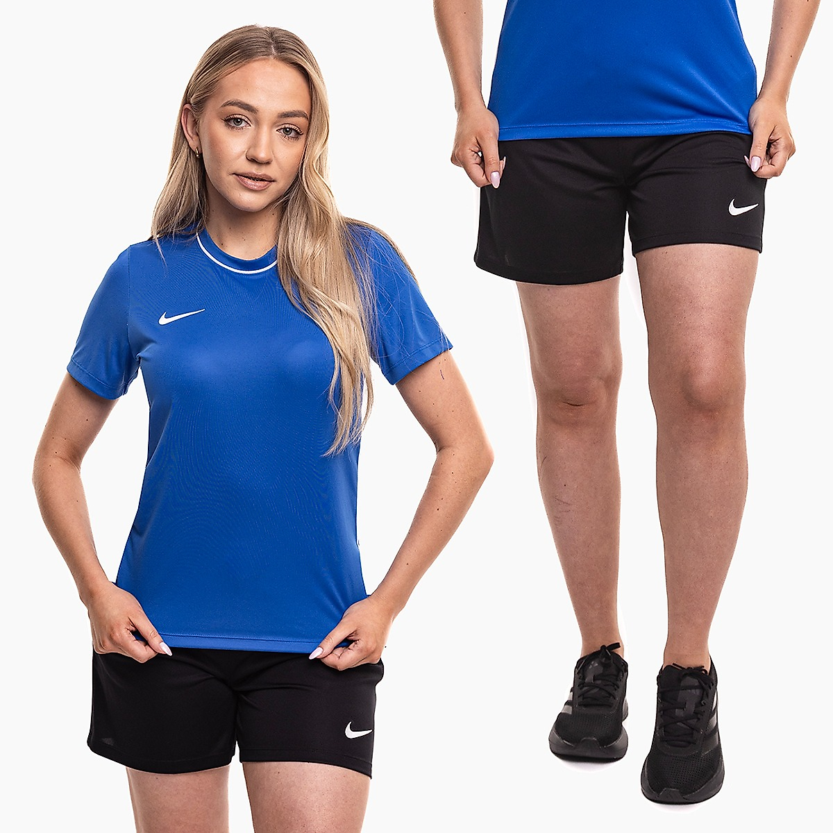 Nike set sportiv damă tricou pantaloni scurți Dri-Fit Park 26 HM7160 463/HM7162 010