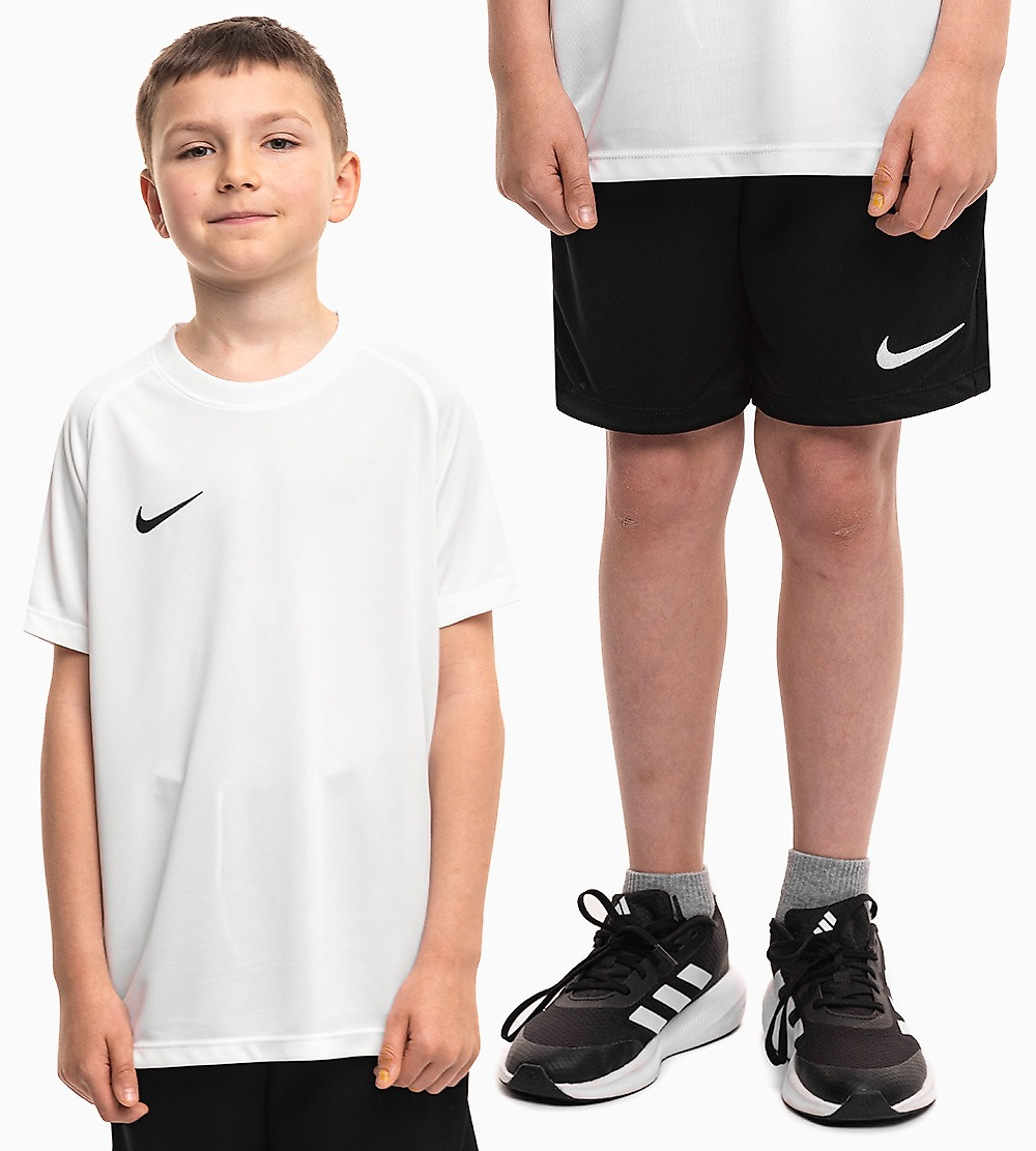 Nike Set sport copii tricou pantaloni scurți Dri Fit Park VIII HV8182 100/BV6865 010