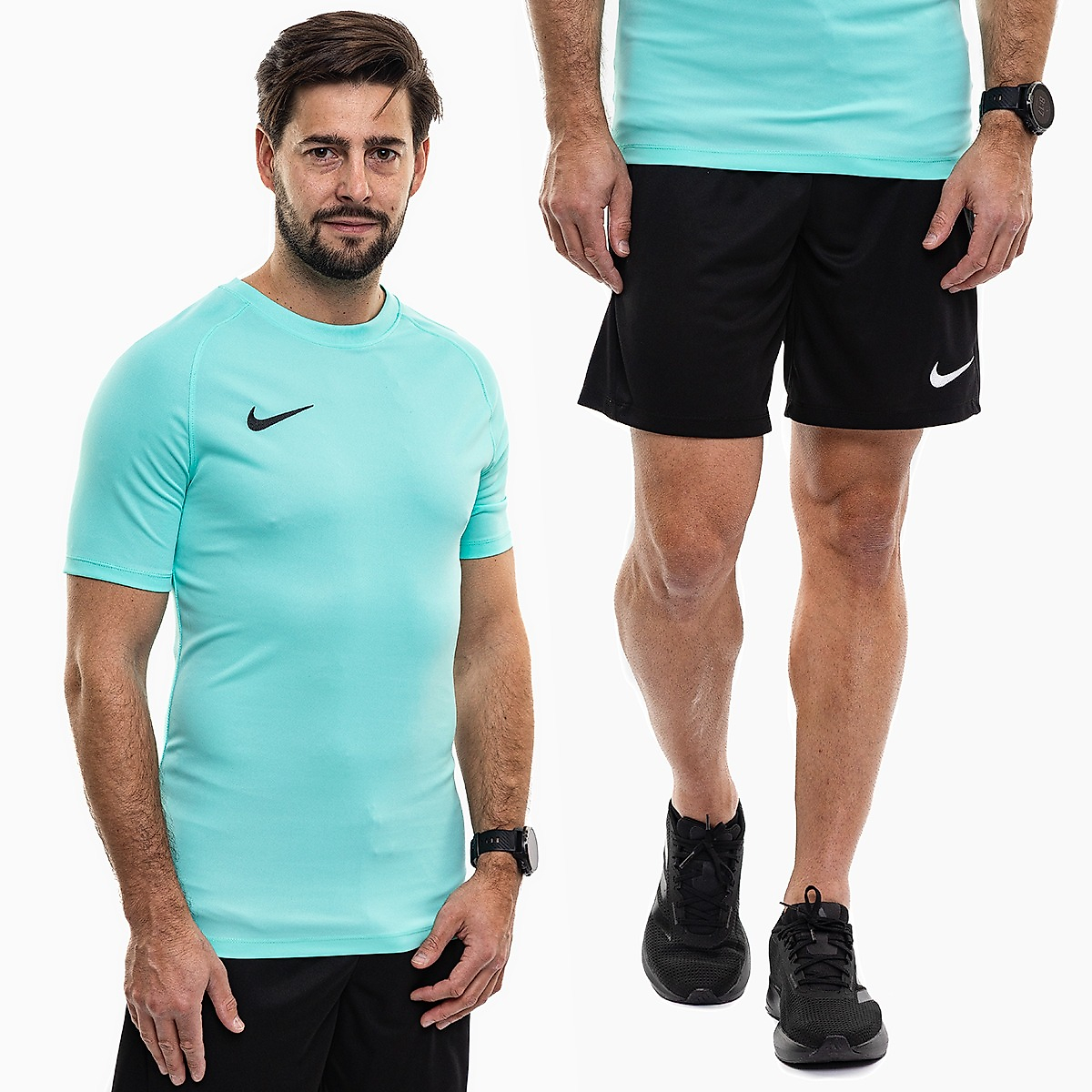 Nike Set sportiv bărbați tricou șort Park VIII Jersey HV8173 354/BV6855 010
