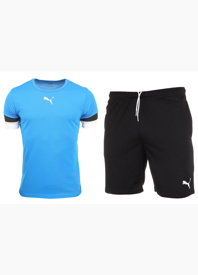 PUMA Set de sport pentru bărbați Tricou Pantaloni scurți teamRISE Jersey 704932 02/704942 04 PUMA Set de sport pentru bărbați Tricou Pantaloni scurți teamRISE Jersey 704932 02/704942 04