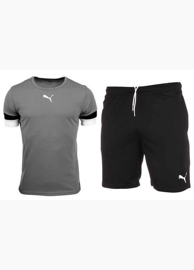 PUMA Set de sport pentru bărbați Tricou Pantaloni scurți teamRISE Jersey 704932 13/704942 04 PUMA Set de sport pentru bărbați Tricou Pantaloni scurți teamRISE Jersey 704932 13/704942 04