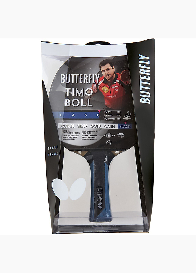 Butterfly Racheta de tenis de masa Timo Boll Black 85031 Butterfly Racheta de tenis de masa Timo Boll Black 85031