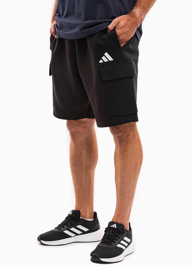 adidas Pantaloni scurți pentru bărbați Essentials Feelcozy Fleece Cargo JE3869 adidas Pantaloni scurți pentru bărbați Essentials Feelcozy Fleece Cargo JE3869