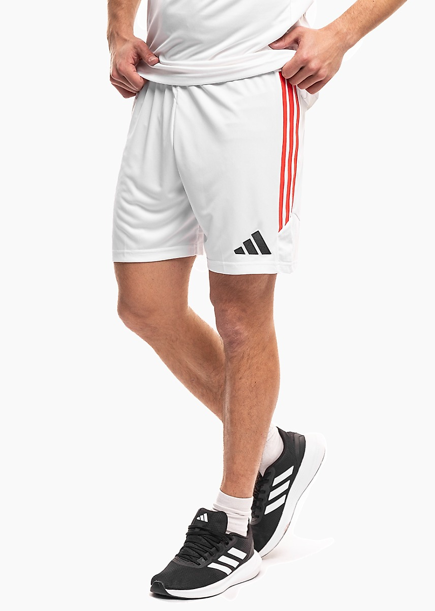 Pantaloni scurți bărbătești adidas Tiro 26 League alb-roșu KR0365