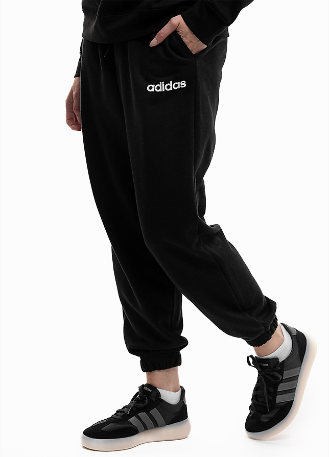 adidas Pantaloni pentru femei Essentials Linear French Terry Cuffed Pants JC5948 adidas Pantaloni pentru femei Essentials Linear French Terry Cuffed Pants JC5948