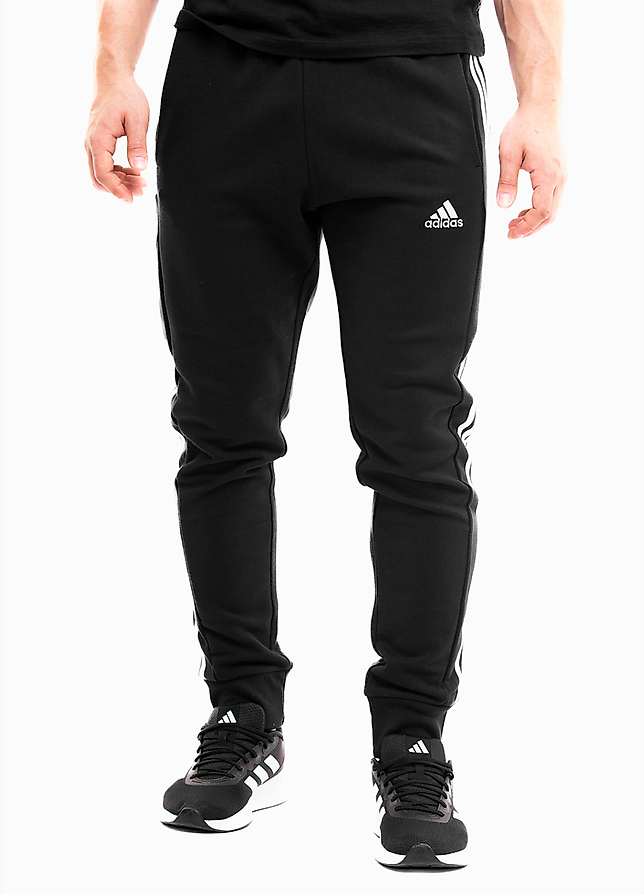 adidas Pantaloni bărbați Essentials French Terry Tapered Cuff 3-Stripes HA4337 adidas Pantaloni bărbați Essentials French Terry Tapered Cuff 3-Stripes HA4337