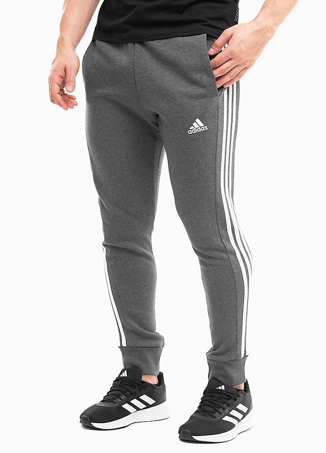 adidas Pantaloni bărbați Essentials French Terry Tapered Cuff 3-Stripes IC9408 adidas Pantaloni bărbați Essentials French Terry Tapered Cuff 3-Stripes IC9408